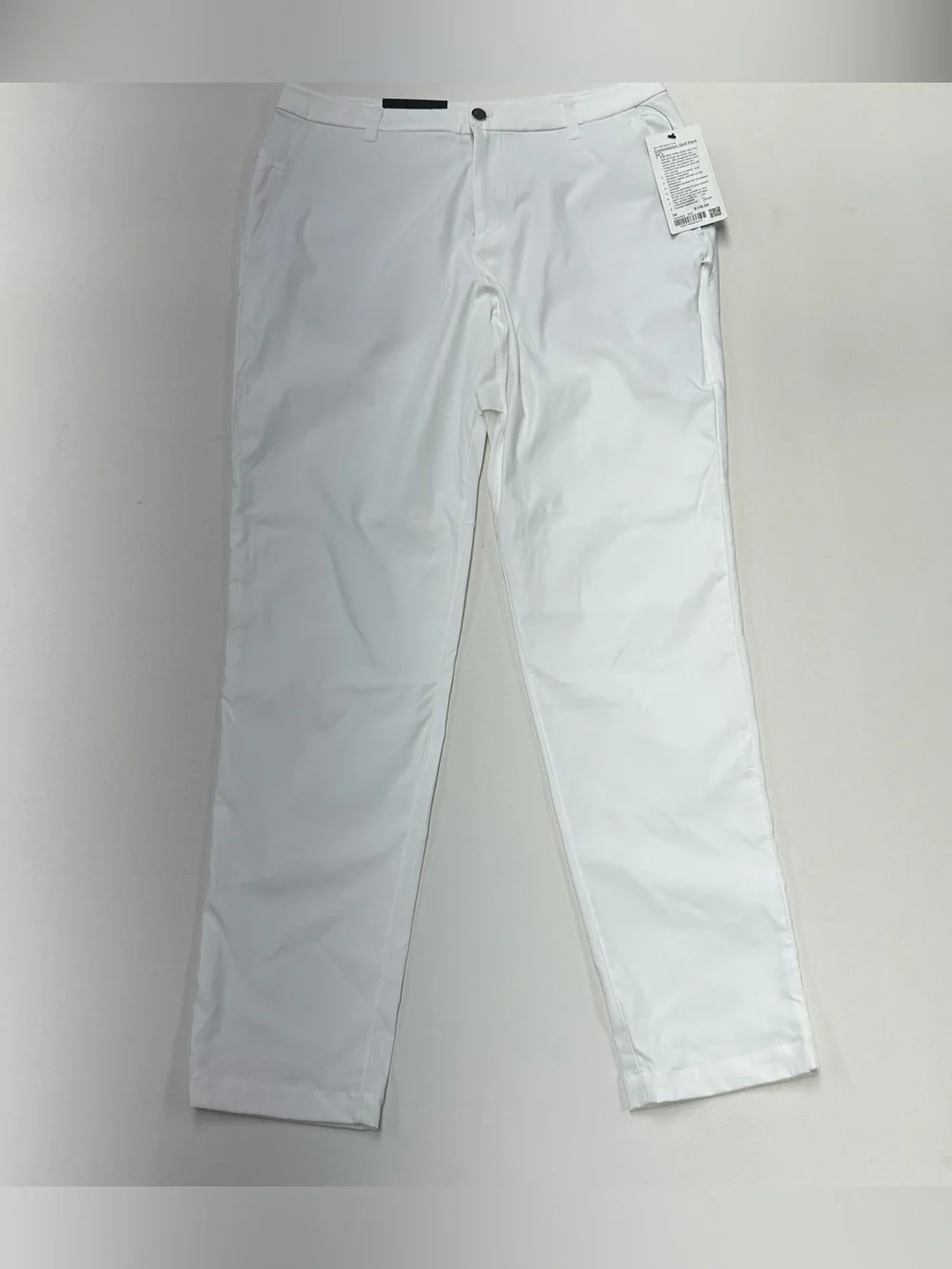 Lululemon Commission Golf Pants Mens 34x32 ABC Slim-Fit Trouser White NWT $148